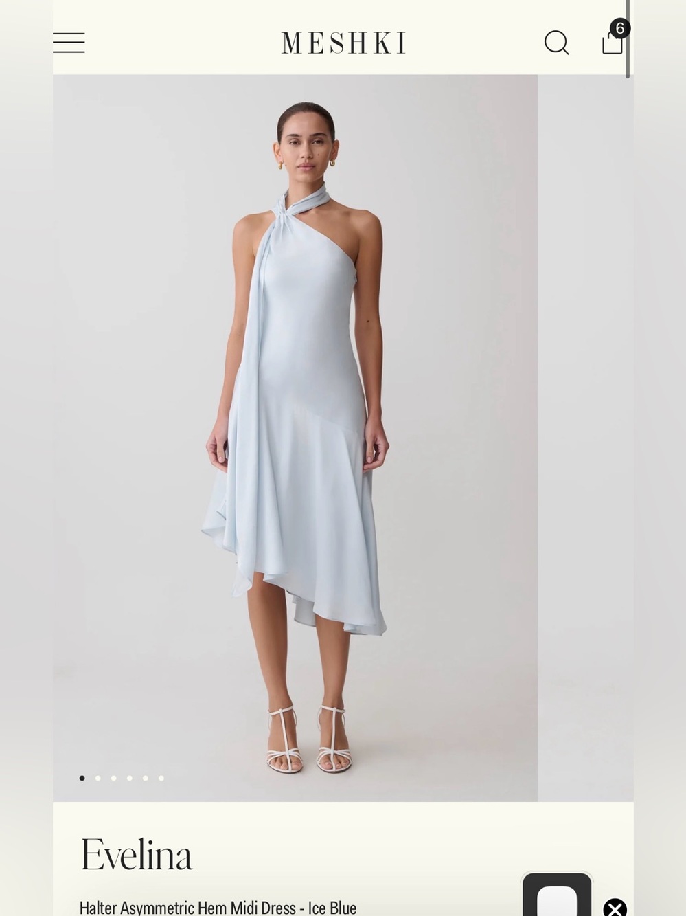 MESHKI EVELINA MIDI DRESS